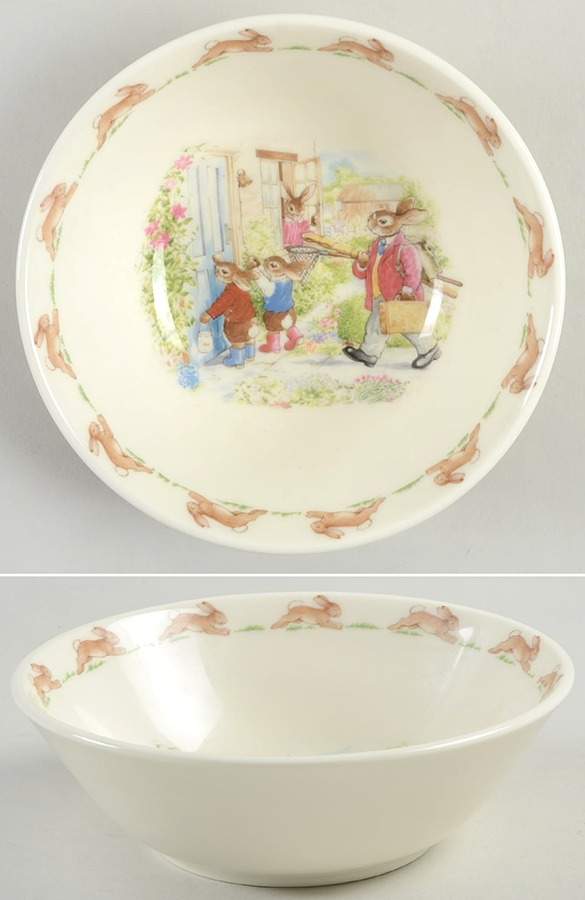 Bunnykins (Albion Shape) Coupe Cereal Bowl by Royal Doulton-1