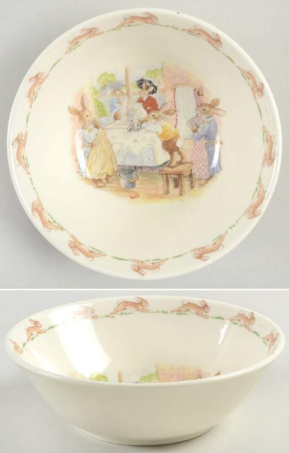 Bunnykins (Albion Shape) Coupe Cereal Bowl by Royal Doulton-1