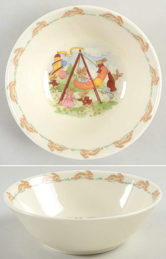 Bunnykins (Albion Shape) Coupe Cereal Bowl by Royal Doulton-1