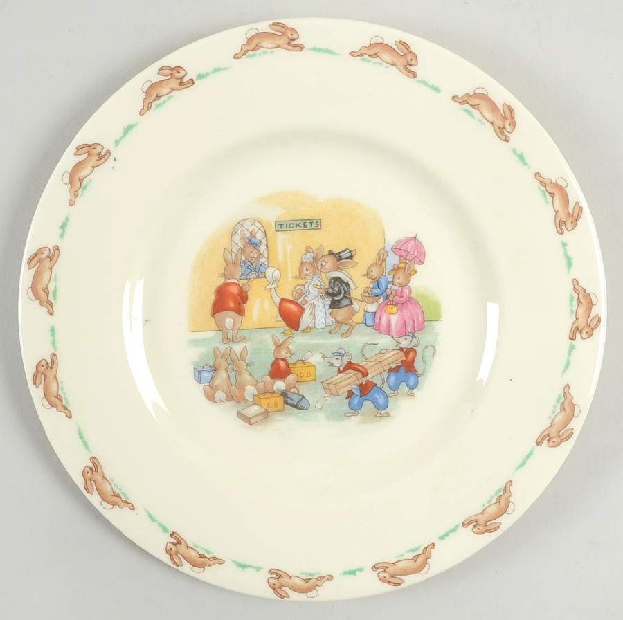 Bunnykins (Albion Shape) Salad Plate by Royal Doulton-1