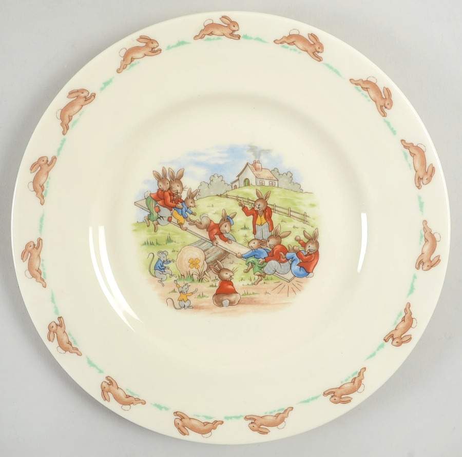 Bunnykins (Albion Shape) Salad Plate by Royal Doulton-1