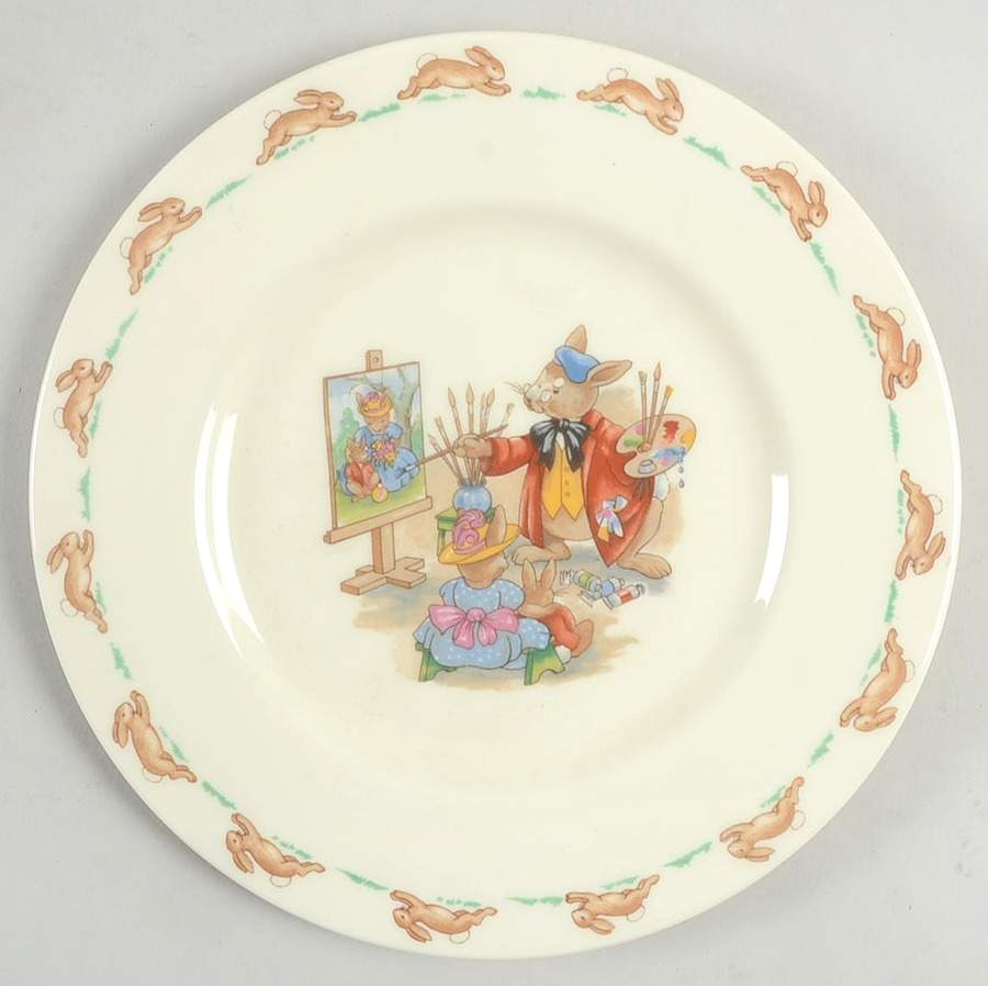 Bunnykins (Albion Shape) Salad Plate by Royal Doulton-1