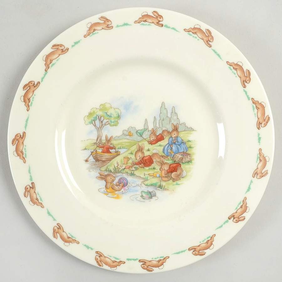 Bunnykins (Albion Shape) Salad Plate by Royal Doulton-1