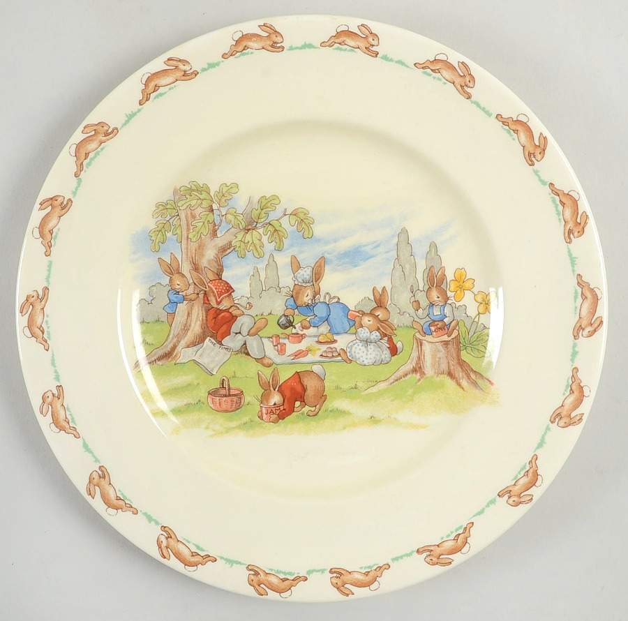 Bunnykins (Albion Shape) Salad Plate by Royal Doulton-1