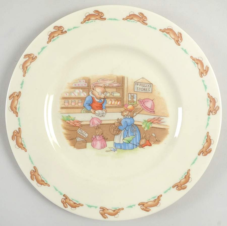 Bunnykins (Albion Shape) Salad Plate by Royal Doulton-1