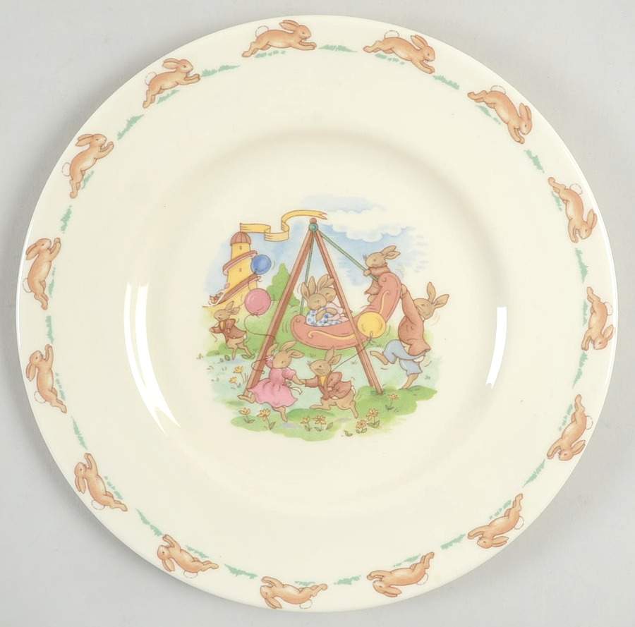 Bunnykins (Albion Shape) Salad Plate by Royal Doulton-1