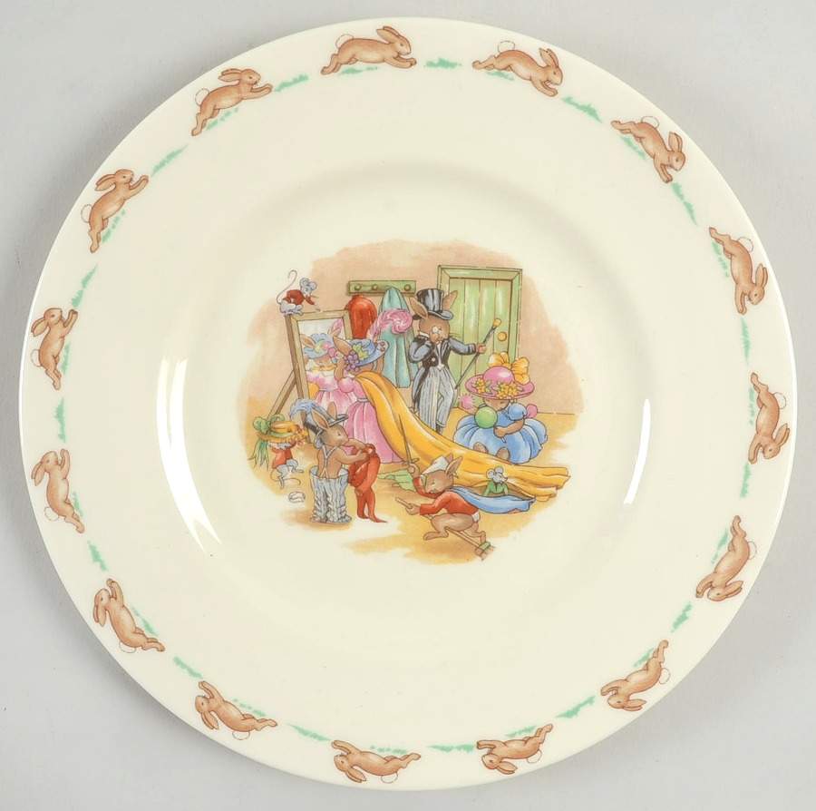 Bunnykins (Albion Shape) Salad Plate by Royal Doulton-1
