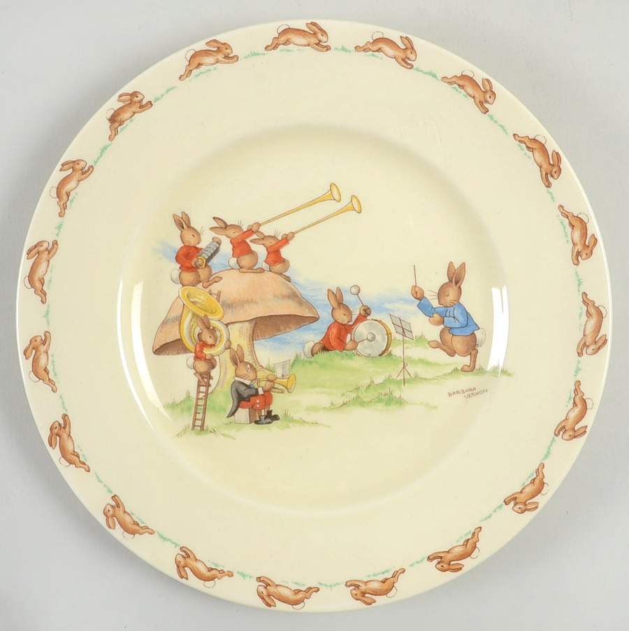 Bunnykins (Albion Shape) Salad Plate by Royal Doulton-1