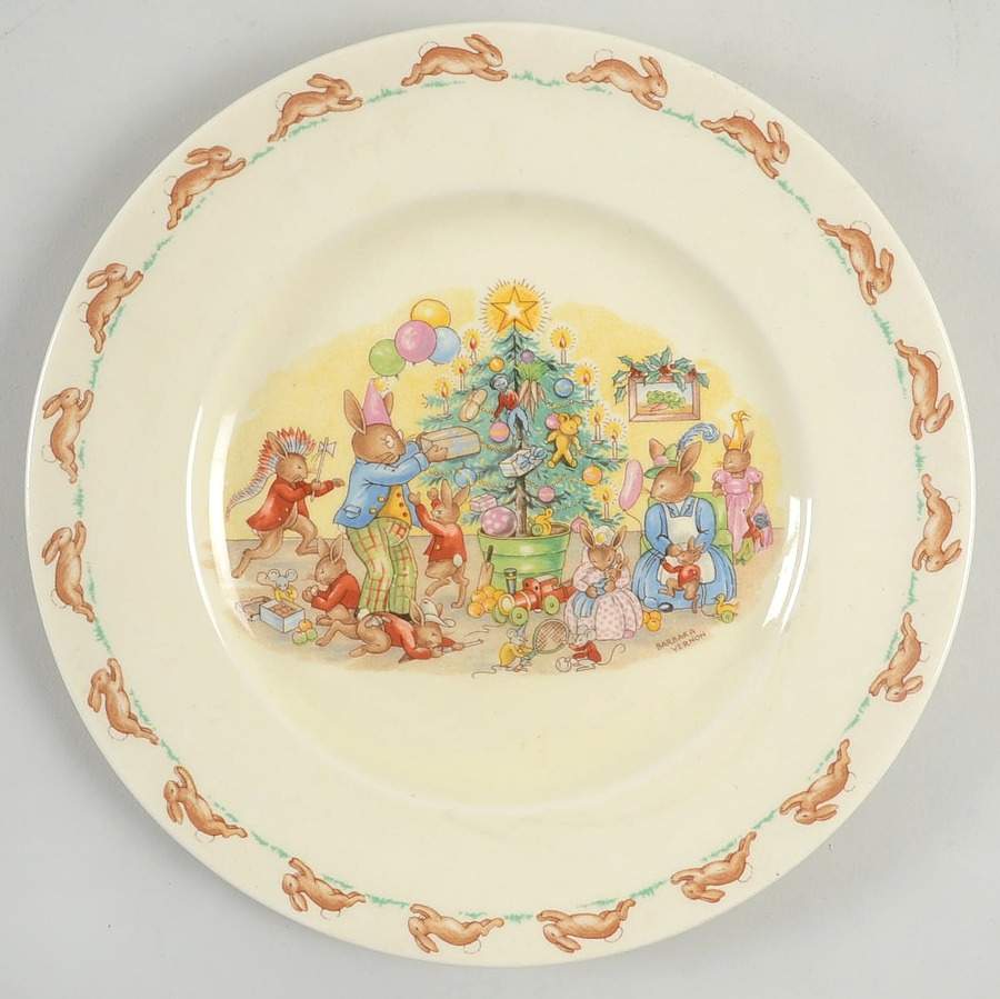 Bunnykins (Albion Shape) Salad Plate by Royal Doulton-1