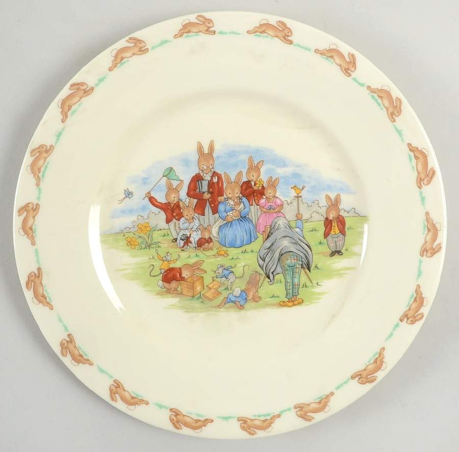 Bunnykins (Albion Shape) Luncheon Plate by Royal Doulton-1