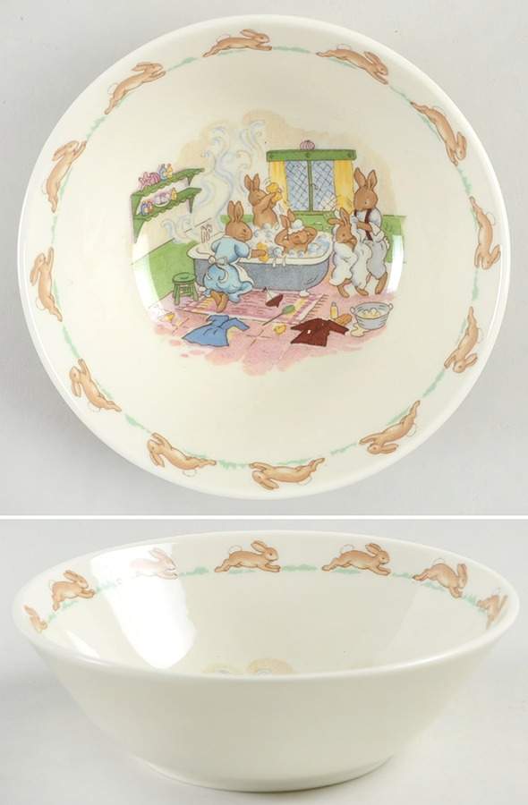Bunnykins (Albion Shape) Coupe Cereal Bowl by Royal Doulton-1