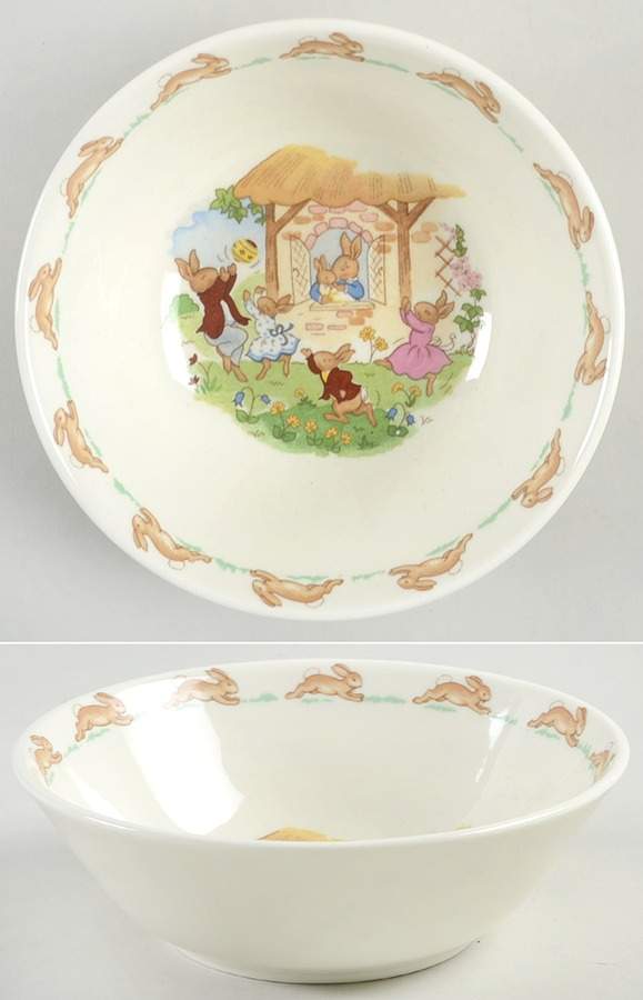 Bunnykins (Albion Shape) Coupe Cereal Bowl by Royal Doulton-1