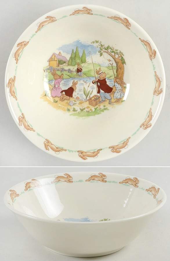 Bunnykins (Albion Shape) Coupe Cereal Bowl by Royal Doulton-1