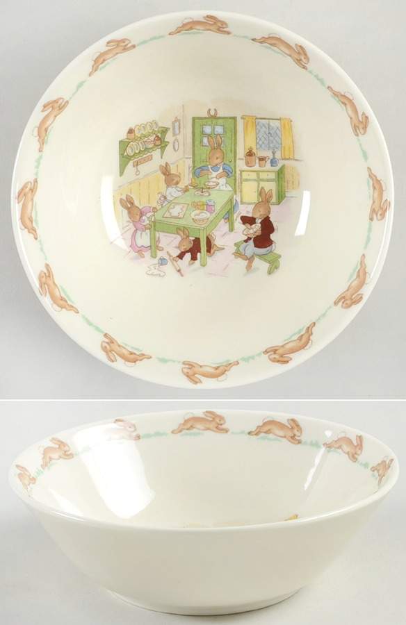 Bunnykins (Albion Shape) Coupe Cereal Bowl by Royal Doulton-1