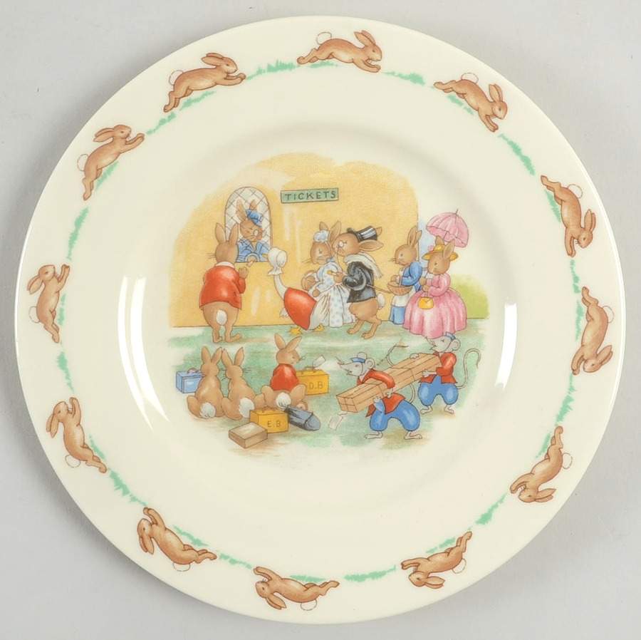 Bunnykins (Albion Shape) Bread & Butter Plate by Royal Doulton-1