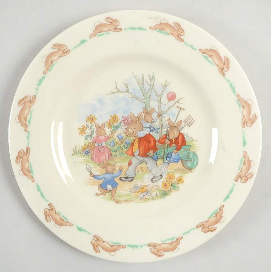 Bunnykins (Albion Shape) Bread & Butter Plate by Royal Doulton-1