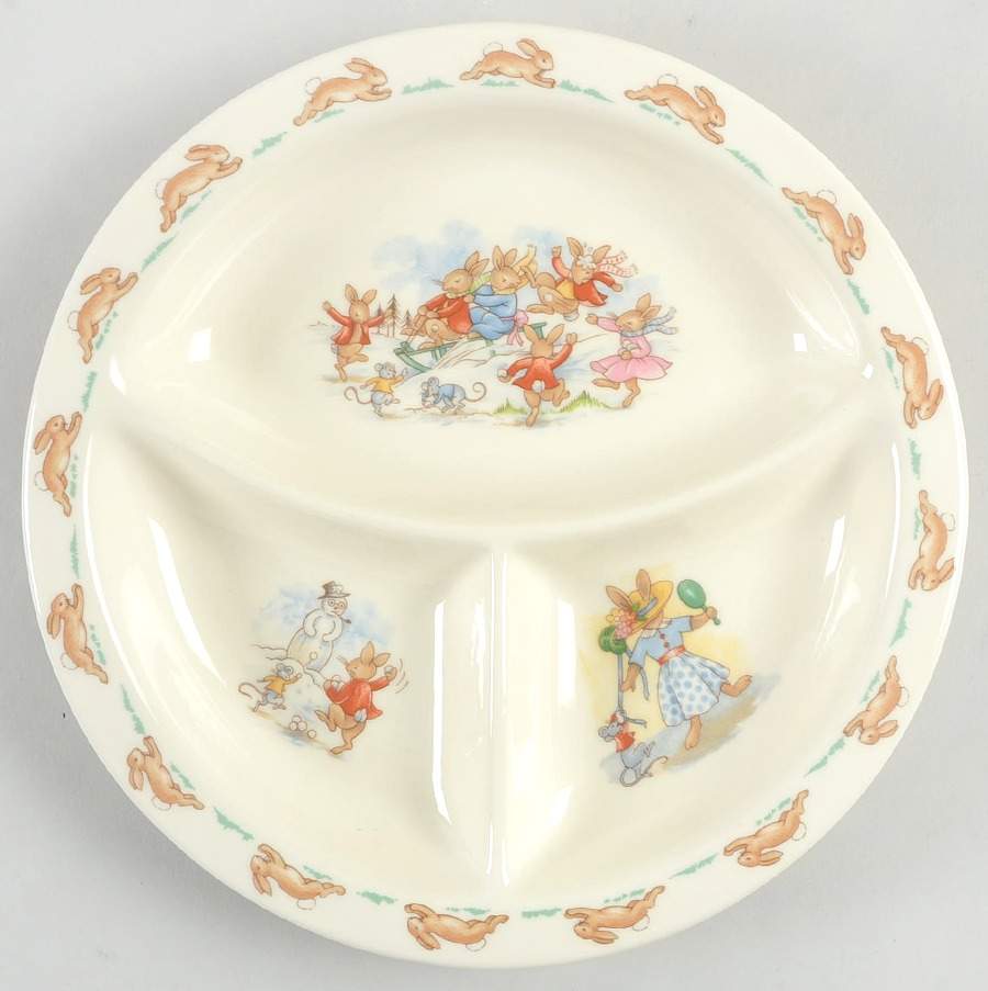 Bunnykins (Albion Shape) Child's Plate by Royal Doulton-1
