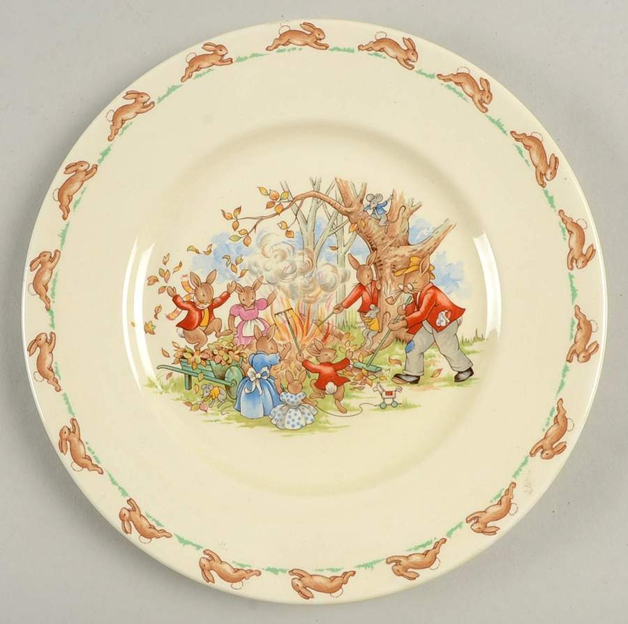 Bunnykins (Albion Shape) Salad Plate by Royal Doulton-1