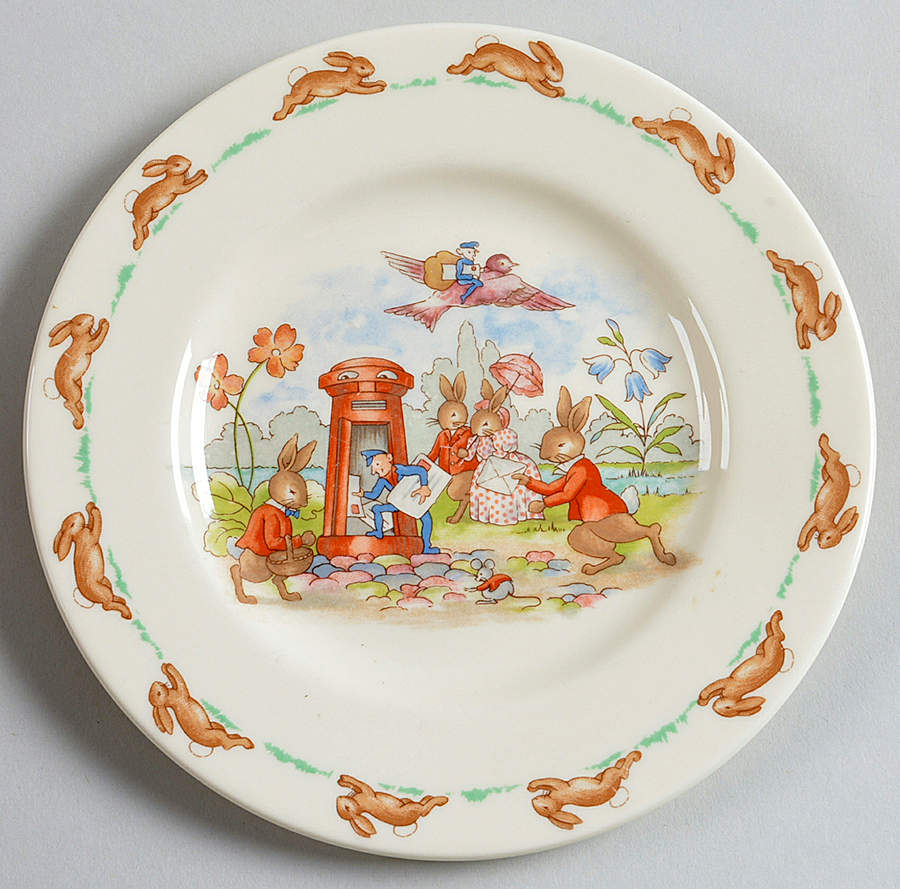 Bunnykins (Albion Shape) Bread & Butter Plate by Royal Doulton-1
