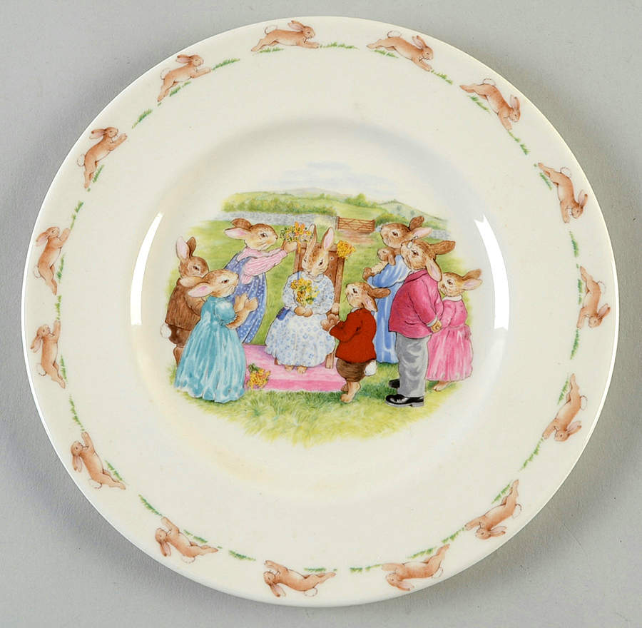 Bunnykins (Albion Shape) Salad Plate by Royal Doulton-1