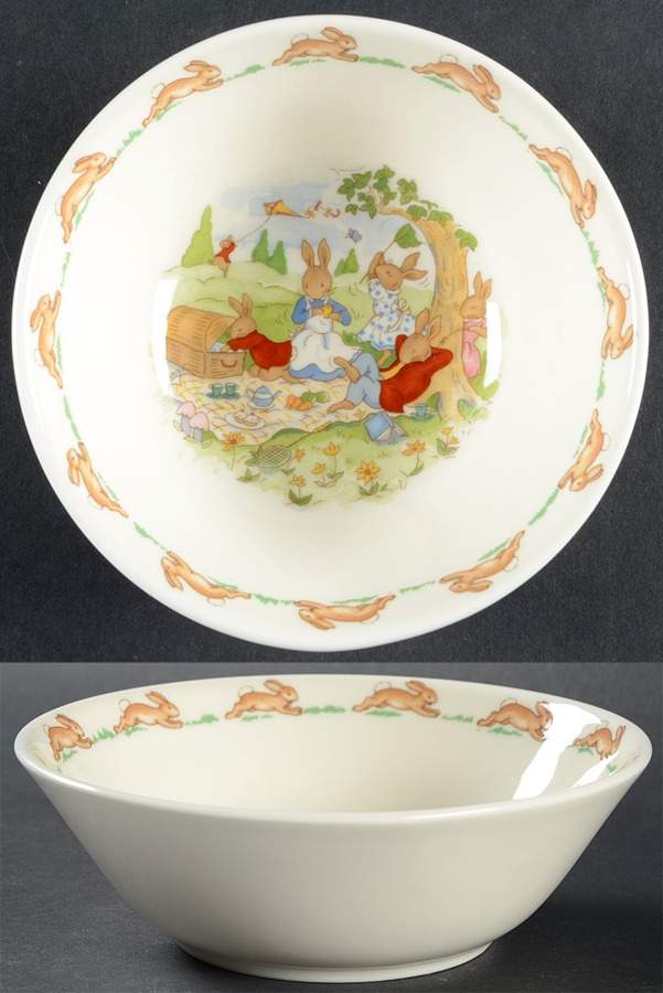 Bunnykins (Albion Shape) Coupe Cereal Bowl by Royal Doulton-1