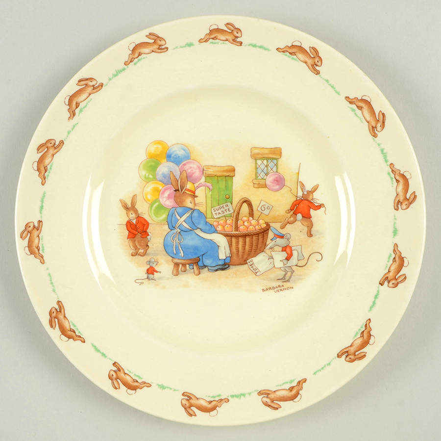 Bunnykins (Albion Shape) Salad Plate by Royal Doulton-1