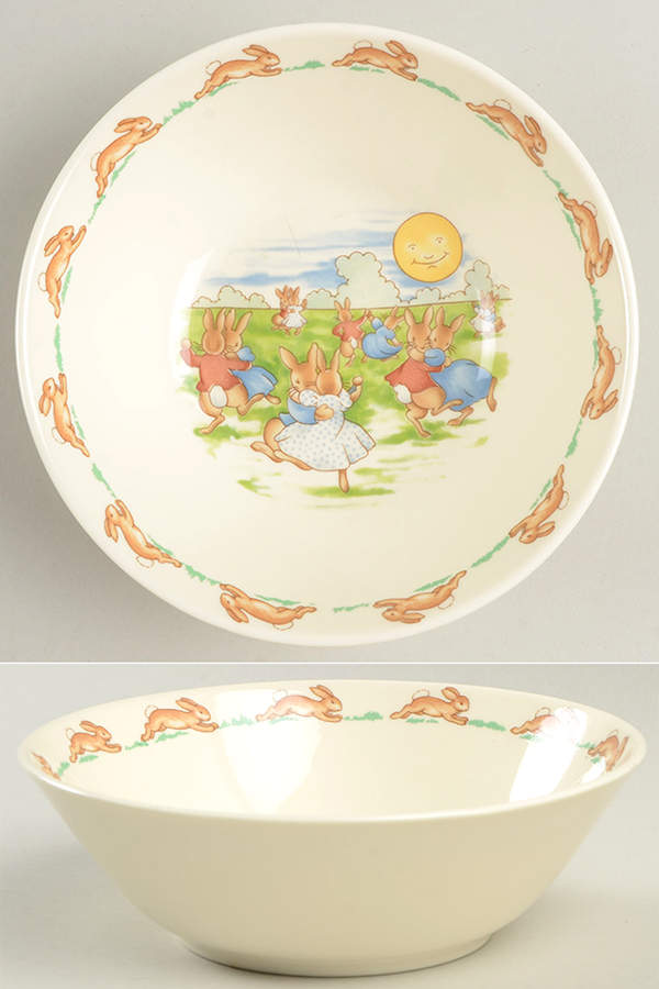 Bunnykins (Albion Shape) Coupe Cereal Bowl by Royal Doulton-1