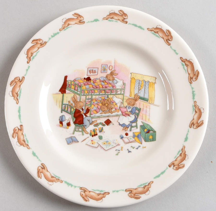Bunnykins (Albion Shape) Bread & Butter Plate by Royal Doulton-1
