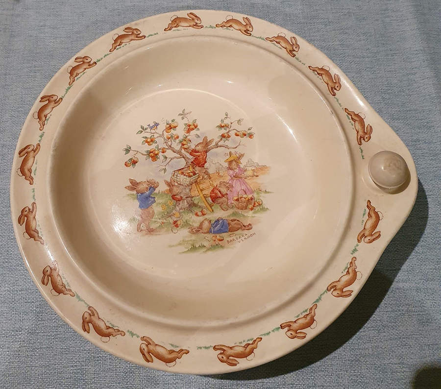 Bunnykins (Albion Shape) Hot Water Plate No Cover by Royal Doulton-1