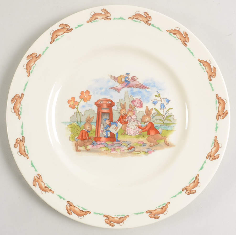Bunnykins (Albion Shape) Salad Plate by Royal Doulton-1