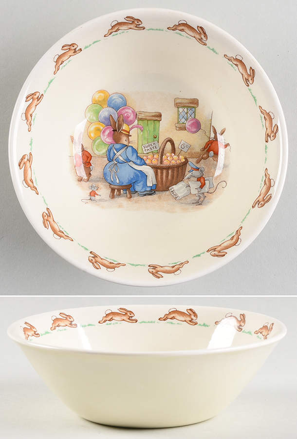 Bunnykins (Albion Shape) Coupe Cereal Bowl by Royal Doulton-1