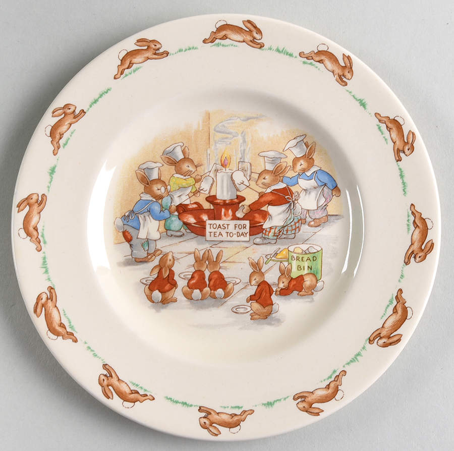 Bunnykins (Albion Shape) Bread & Butter Plate by Royal Doulton-1