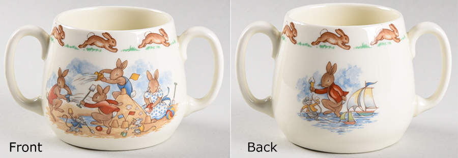 Bunnykins (Albion Shape) 2 Handle Don Mug by Royal Doulton-1
