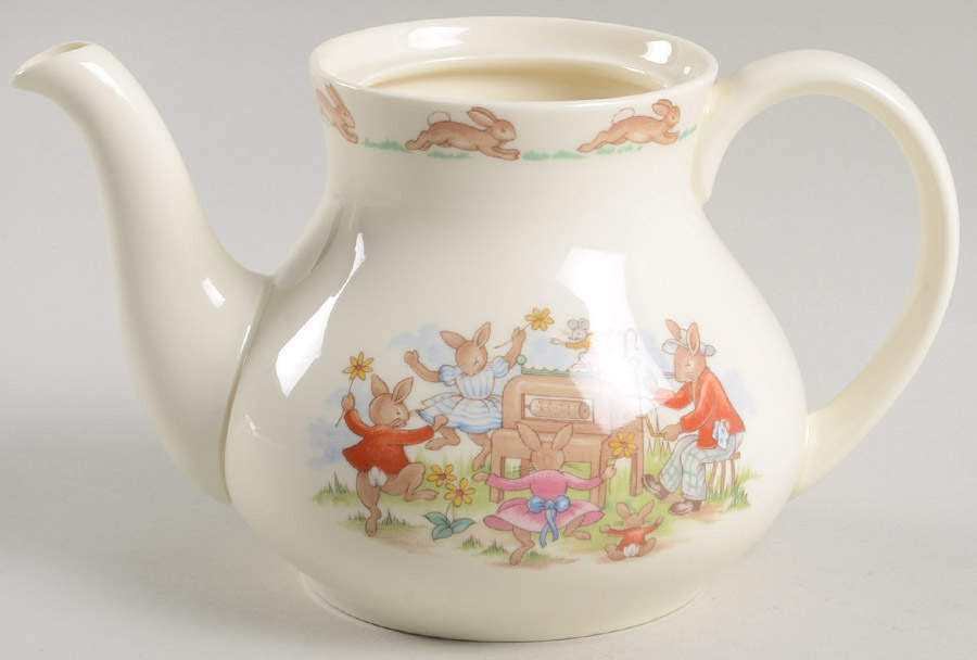 Bunnykins (Albion Shape) Mini Teapot No Lid by Royal Doulton-1