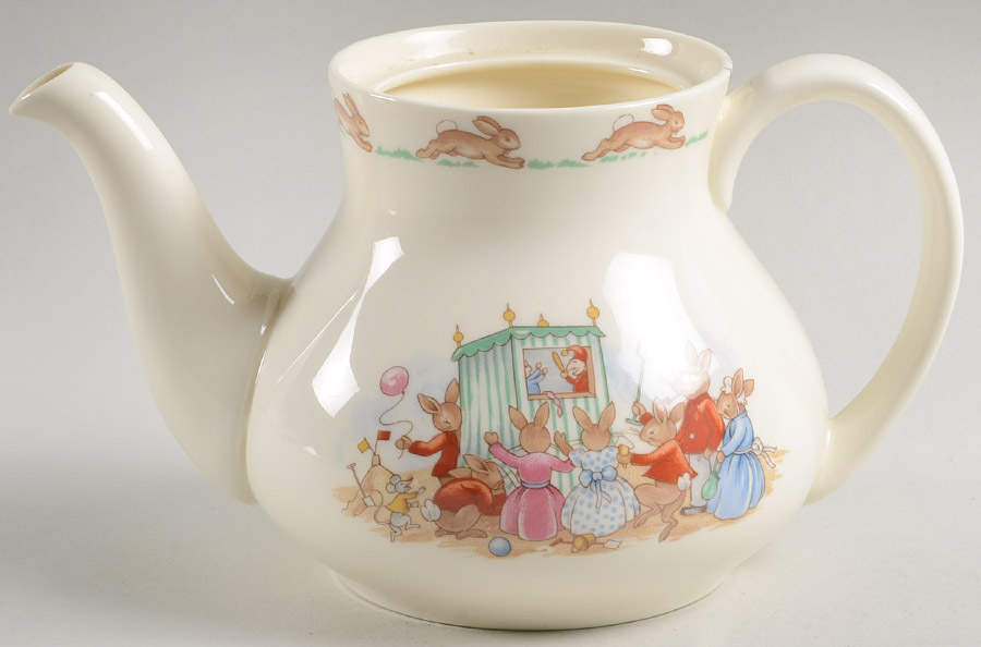 Bunnykins (Albion Shape) Mini Teapot No Lid by Royal Doulton-1