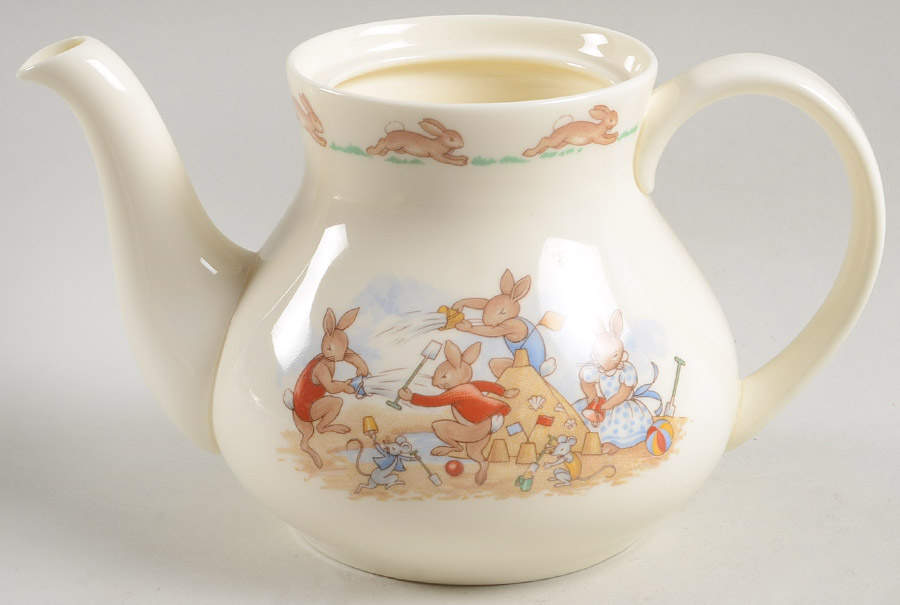 Bunnykins (Albion Shape) Mini Teapot No Lid by Royal Doulton-1