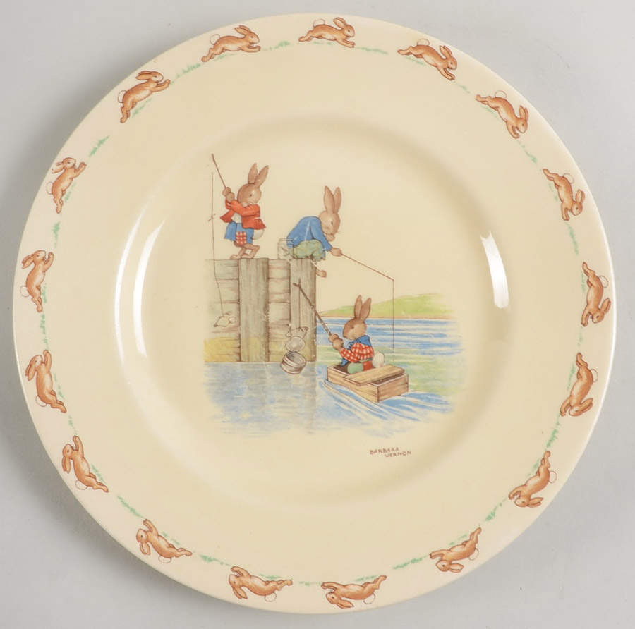 Bunnykins (Albion Shape) Salad Plate by Royal Doulton-1