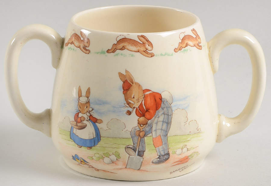 Bunnykins (Albion Shape) 2 Handle Don Mug by Royal Doulton-1
