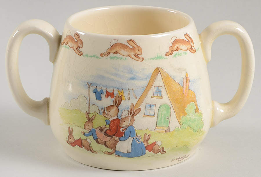 Bunnykins (Albion Shape) 2 Handle Don Mug by Royal Doulton-1