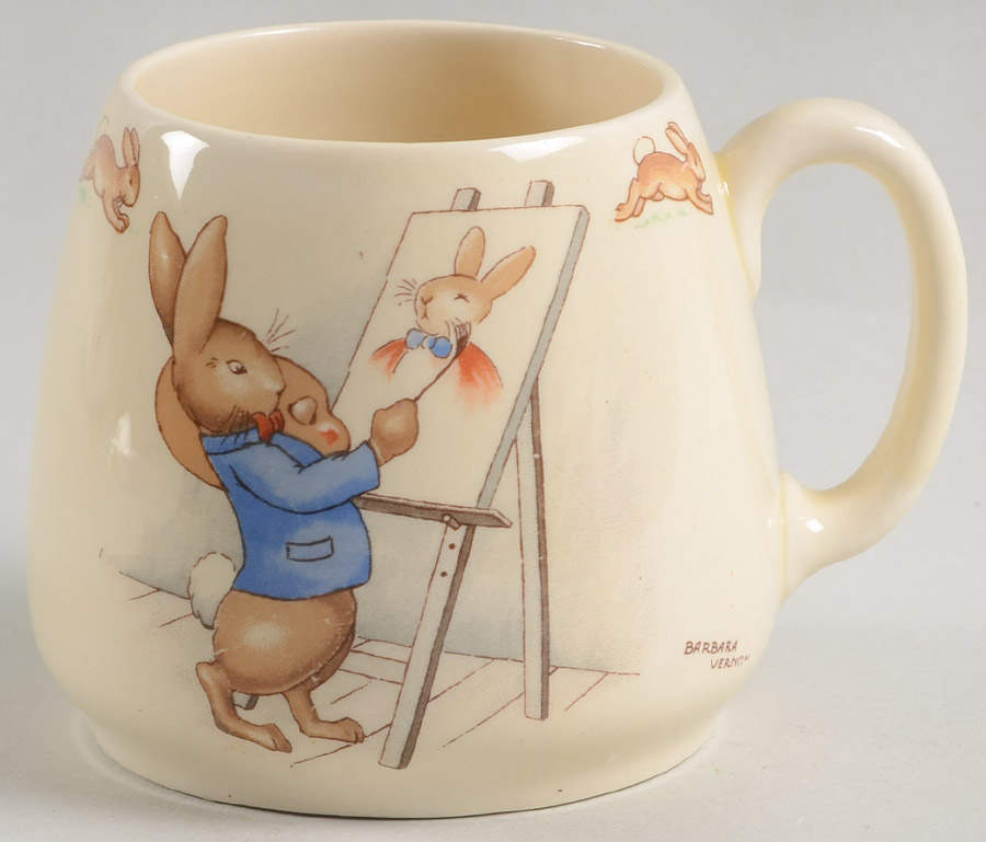 Bunnykins (Albion Shape) 1 Handle Don Mug by Royal Doulton-1