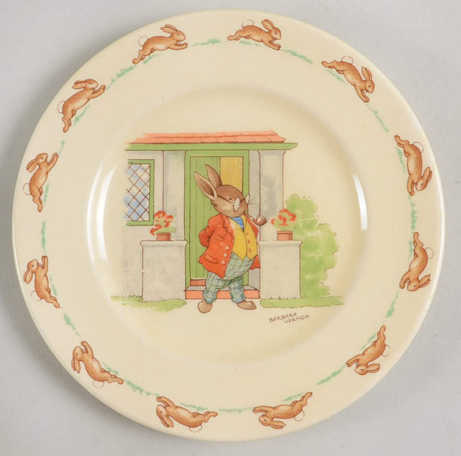 Bunnykins (Albion Shape) Bread & Butter Plate by Royal Doulton-1