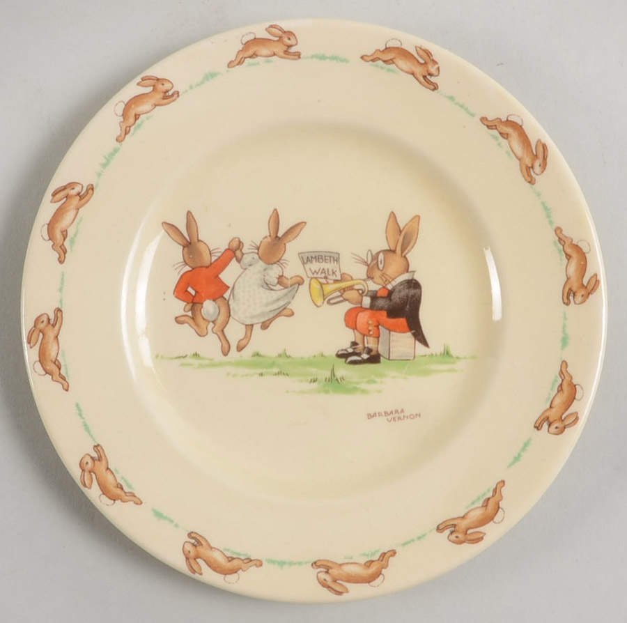Bunnykins (Albion Shape) Bread & Butter Plate by Royal Doulton-1