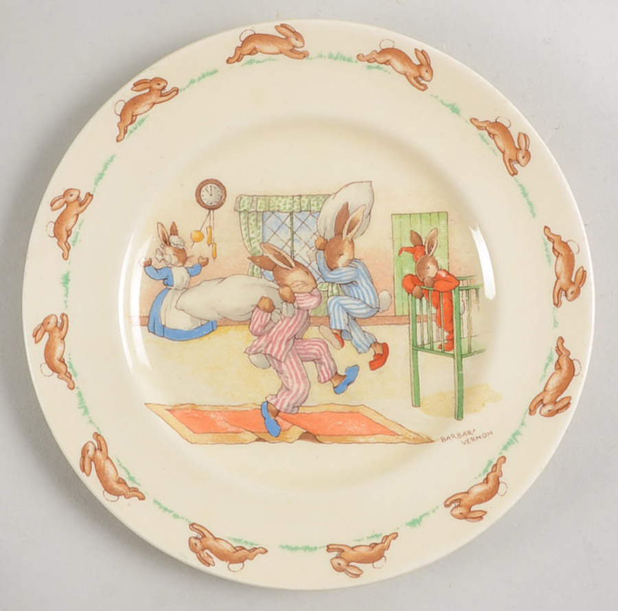 Bunnykins (Albion Shape) Bread & Butter Plate by Royal Doulton-1