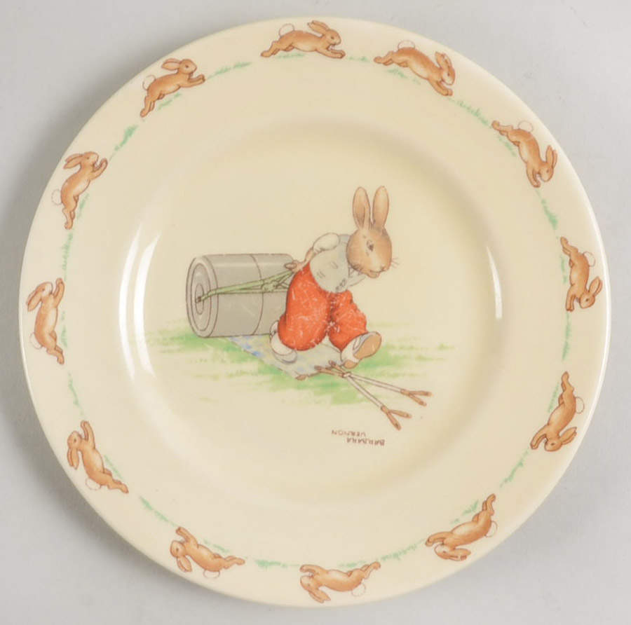 Bunnykins (Albion Shape) Bread & Butter Plate by Royal Doulton-1
