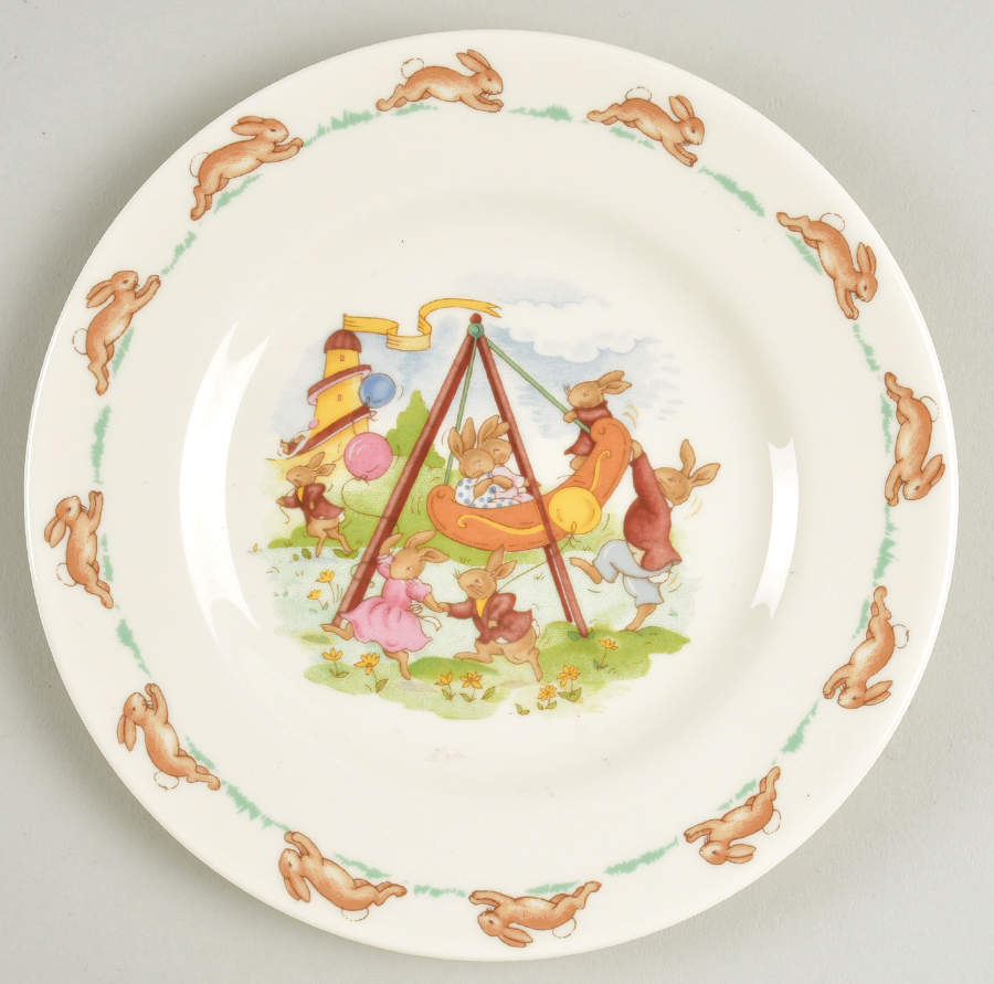 Bunnykins (Albion Shape) Bread & Butter Plate by Royal Doulton-1