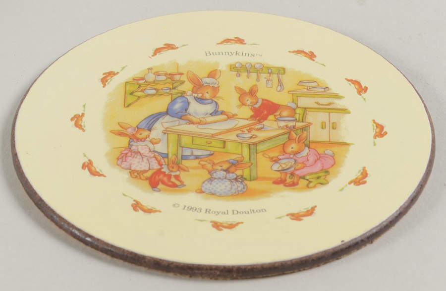 Bunnykins (Albion Shape) Cork Back Round Coaster by Royal Doulton-1