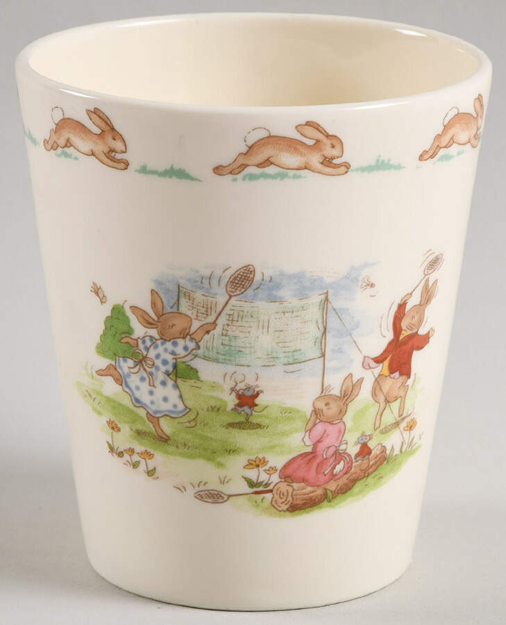 Bunnykins (Albion Shape) Tall China Tumbler by Royal Doulton-1