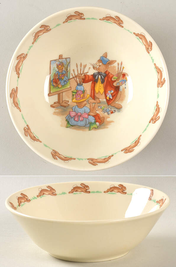 Bunnykins (Albion Shape) Coupe Cereal Bowl by Royal Doulton-1
