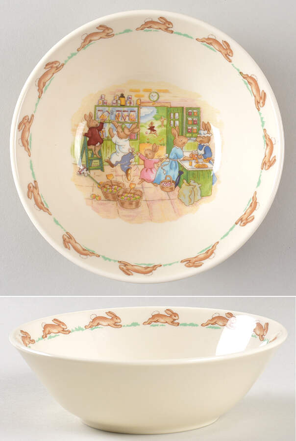 Bunnykins (Albion Shape) Coupe Cereal Bowl by Royal Doulton-1