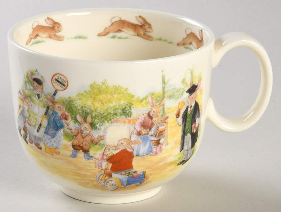 Bunnykins (Albion Shape) Flat Cup by Royal Doulton-1
